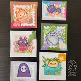 Ghibli Inspired Stamp Stickers