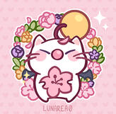 Spring Sakura Moogle Sticker Crystal - USA, AU ✦ Spring Sakura Moogle Sticker Crystal - Rest of World